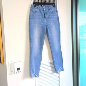 7 for all mankind size 30 light wash skinny ankle jeans nwt